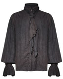 Punk Rave Lucius Poet Shirt - Black