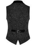 Punk Rave Rycroft Mens Waistcoat Vest - Black