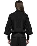 Punk Rave Phineas Mens Regency Gothic Lace Up Poet Shirt