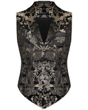 Devil Fashion Aristocrat Mens Waistcoat Vest - Black & Gold