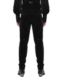 Punk Rave Lisanthium Mens Gothic Regency Dress Pants - Black Velvet