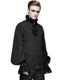 Devil Fashion Calpernicus Mens Gothic Shirt & Cravat - Black