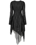 Punk Rave Snakescale Womens Dark Apocalyptic Layered Mesh Dress