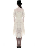 Dark In Love Wildwinde Steampunk Dress - Vintage Off-White/Cream
