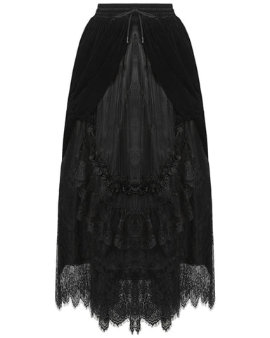 Dark In Love Scarletta Gothic Skirt - Black
