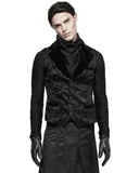 Punk Rave Rycroft Mens Waistcoat Vest - Black