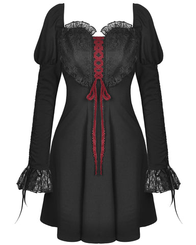 Dark In Love This Bleeding Heart Gothic Mini Dress