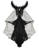 Devil Fashion Artemus Jabot Cravat - White