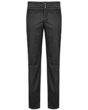 Punk Rave Gainsborough Mens Trousers - Black Stripe