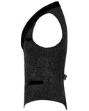 Punk Rave Rycroft Mens Waistcoat Vest - Black