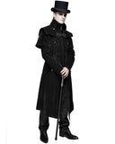 Devil Fashion Demidicus Mens Long Gothic Coat - Black