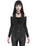 Devil Fashion Womens Gothic Aristocrat Jacquard Waistcoat Vest