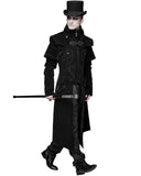 Devil Fashion Demidicus Mens Long Gothic Coat - Black