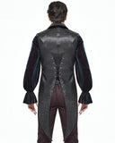 Devil Fashion Orpheus Mens Gothic Jacquard Tailed Waistcoat Vest