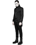 Punk Rave Halifax Mens Morning Jacket - Black