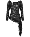 Dark In Love Shredded Skull Dieselpunk Tunic Top