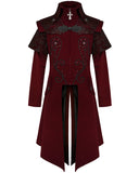 Devil Fashion Demidicus Mens Long Gothic Coat - Red