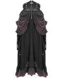 Devil Fashion Tithonia Steampunk Skirt - Black & Red