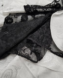 Devil Fashion Artemus Jabot Cravat - White