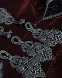 Punk Rave Balthazar Mens Tailcoat - Red