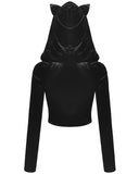 Dark In Love NoirCeur Hooded Gothic Cat Top