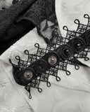 Devil Fashion Artemus Jabot Cravat - White