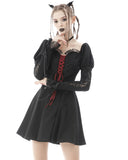 Dark In Love This Bleeding Heart Gothic Mini Dress