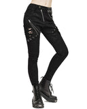 Devil Fashion Burning Asphalt Womens Dieselpunk Pants