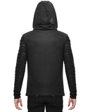 Devil Fashion Cenotaph Mens Dieselpunk Hooded Top
