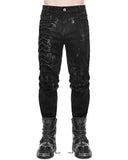 Devil Fashion Burning Asphalt Mens Dieselpunk Pants