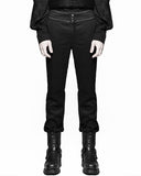 Punk Rave Gainsborough Mens Trousers - Black Stripe