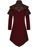 Devil Fashion Demidicus Mens Long Gothic Coat - Red