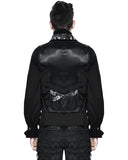 Devil Fashion Aristocrat Mens Waistcoat Vest - Black & Gold