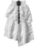 Punk Rave Regency Jabot Cravat - White