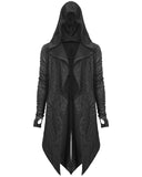 Devil Fashion Techtronic Circuitry Lapse Mens Hooded Cloak Cardigan