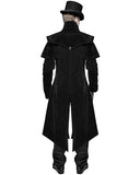 Devil Fashion Demidicus Mens Long Gothic Coat - Black