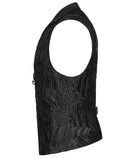 Punk Rave Alasandyre Mens Gothic Pleated Waistcoat Vest