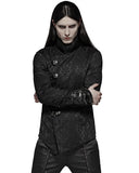 Punk Rave Archeleus Mens Gothic Shirt - Black Brocade