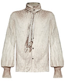 Punk Rave Lucius Poet Shirt - Off White