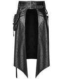 Punk Rave Hazardine Mens Dieselpunk Half Skirt Kilt