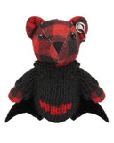 Punk Rave Plaid Bear Keychain