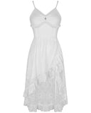 Dark In Love Gypsophilia White Gothic Lace Evening Dress