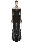 Dark In Love Enchantress Long Gothic Lace Evening Dress