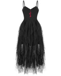 Punk Rave Daily Life Kiss From A Rose Gothic Midi Dress