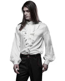 Punk Rave Columbus Mens Shirt - White