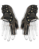 Devil Fashion Archelist Steampunk Gloves - Brown