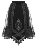 Dark In Love Dark Courtesan Gothic Lolita Velvet Skirt