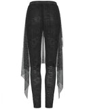 Punk Rave Eternal Flame Womens Apocalyptic Gothic Half-Skirt Leggings - Black