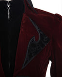 Devil Fashion Mens Lannister Jacket - Red & Black