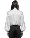 Punk Rave Columbus Mens Shirt - White
